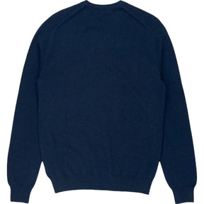 N.Peal Lava Blue The Burlington V Neck Jumper