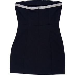 Pull & Bear Black Strapless Mini Dress