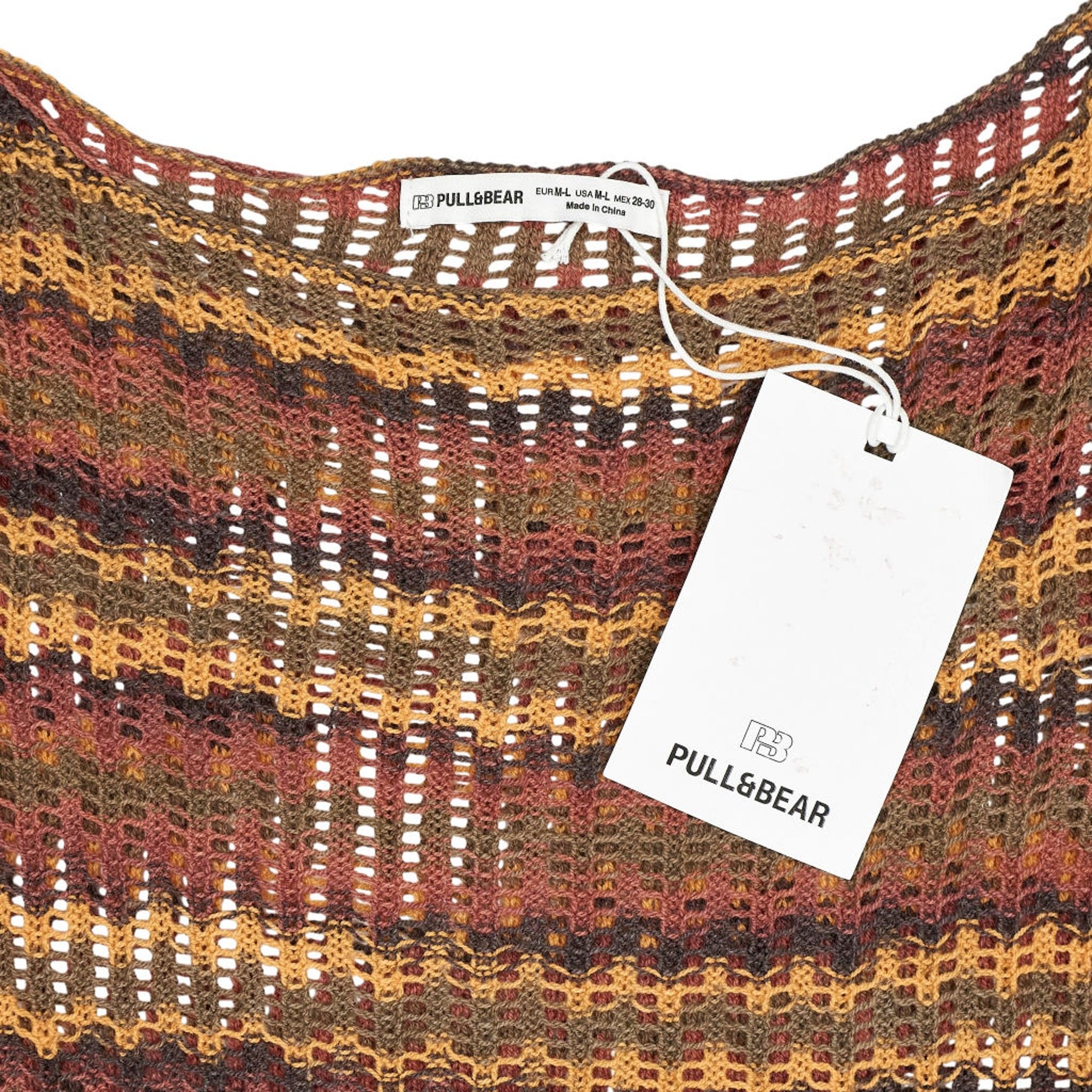 Pull & Bear Multicolour Striped Knit Jumper