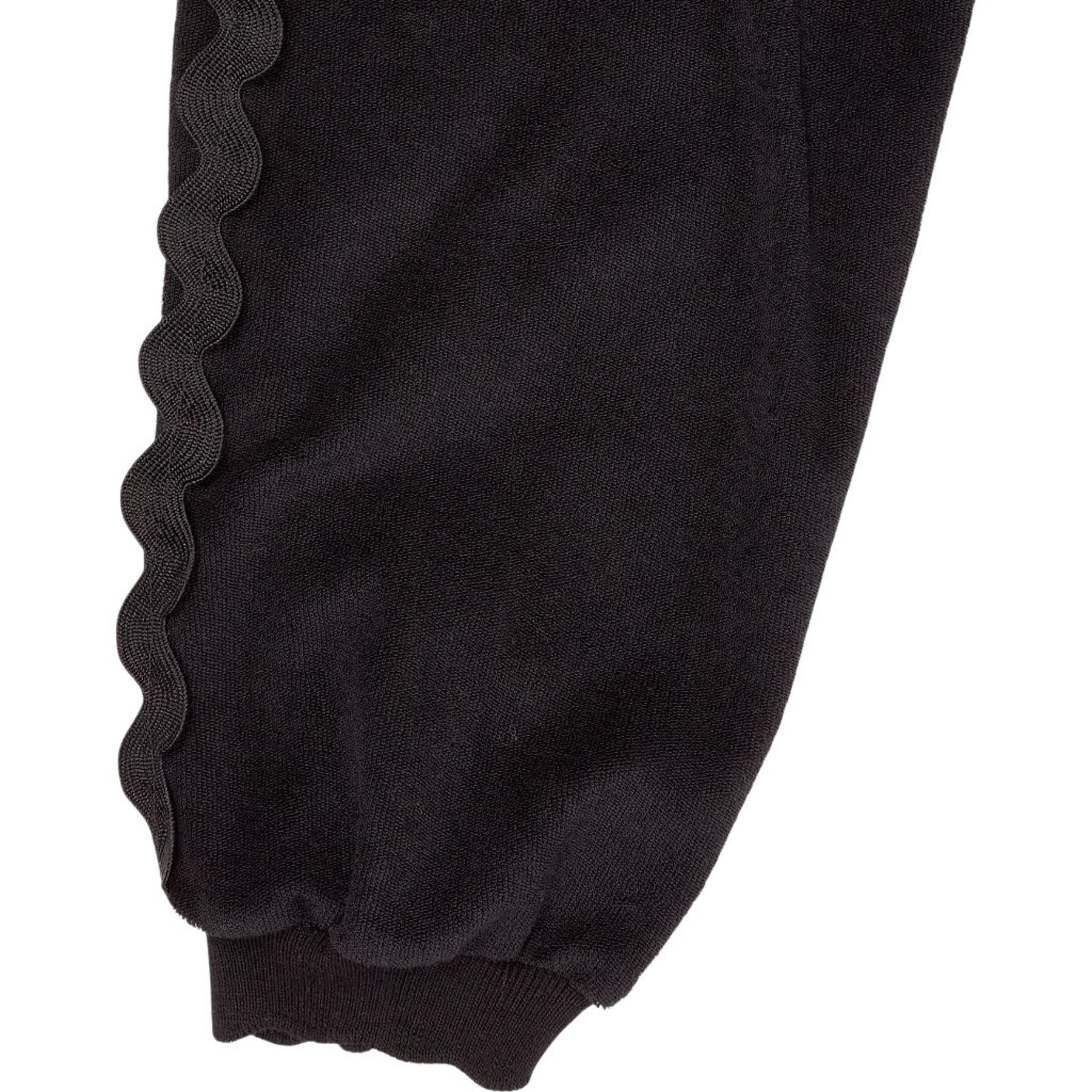 WYSE Black Tegan Towelling Sweatshirt