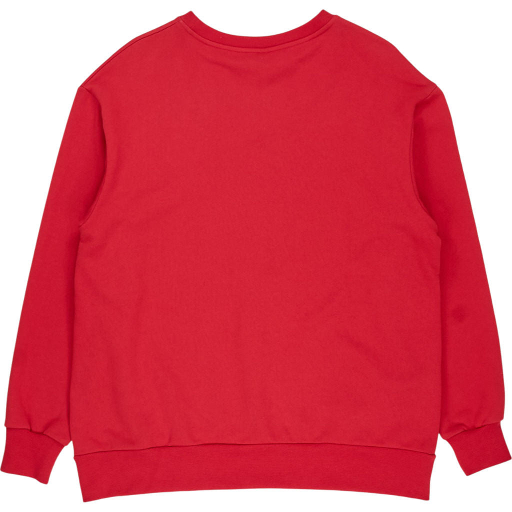 Red Cotton Sweatshirt