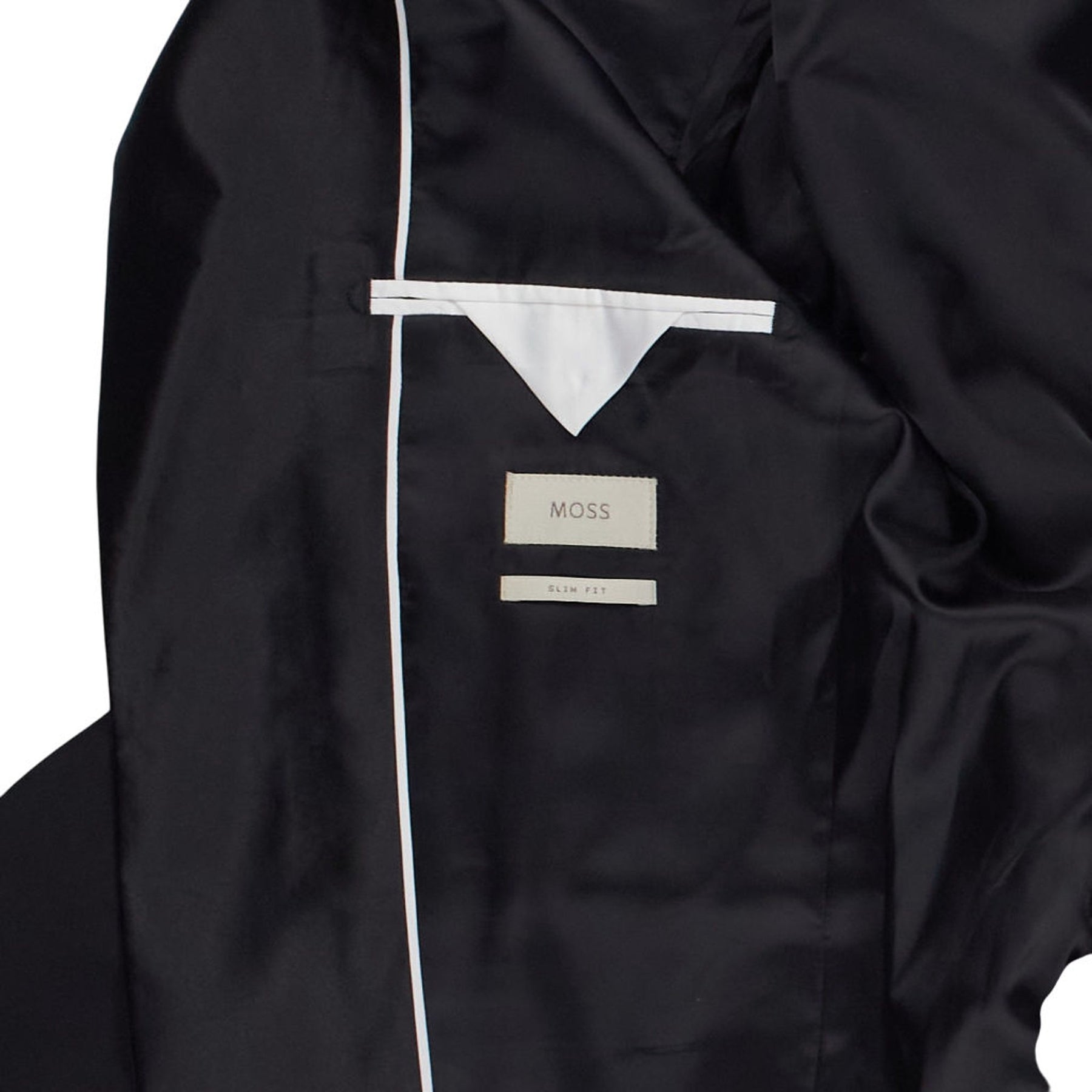 Moss Black Slim Fit Blazer
