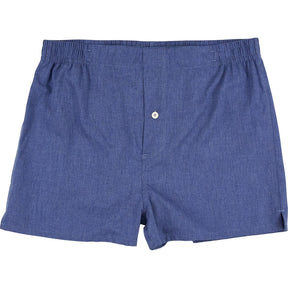 Hamilton + Hare Blue Cotton Boxers 3 Pack