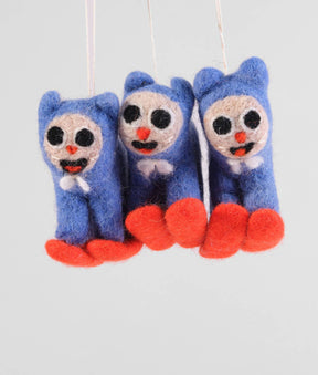 Eddie Cat Hanging Felt Ornament