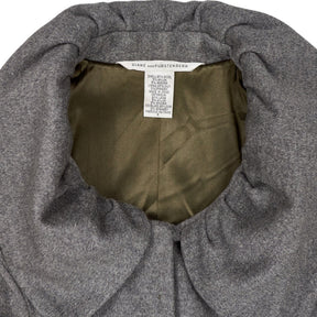 Diane von Furstenberg Grey Wool Blend Coat