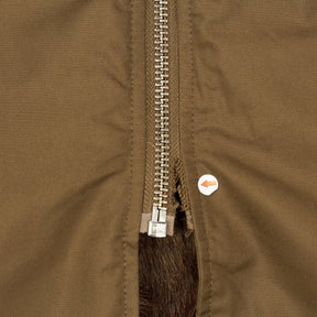 River Island Tan Fur Trimmed Parka Coat