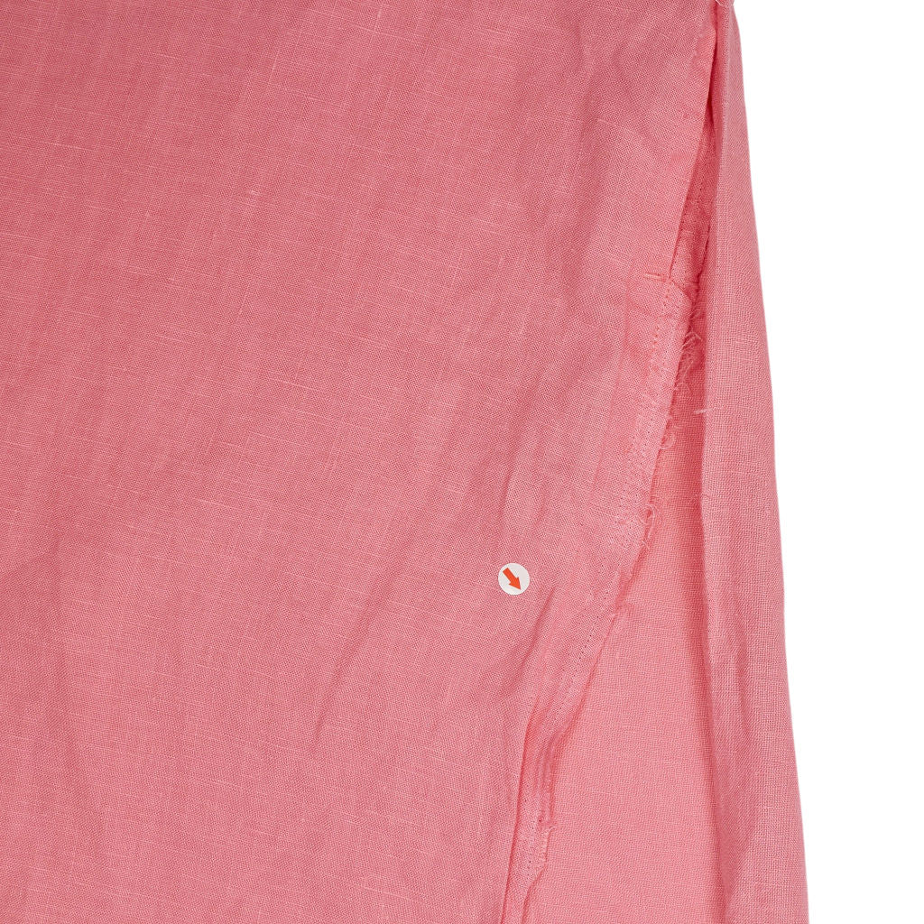 Sandwich Linen Pink V-Neck Dress