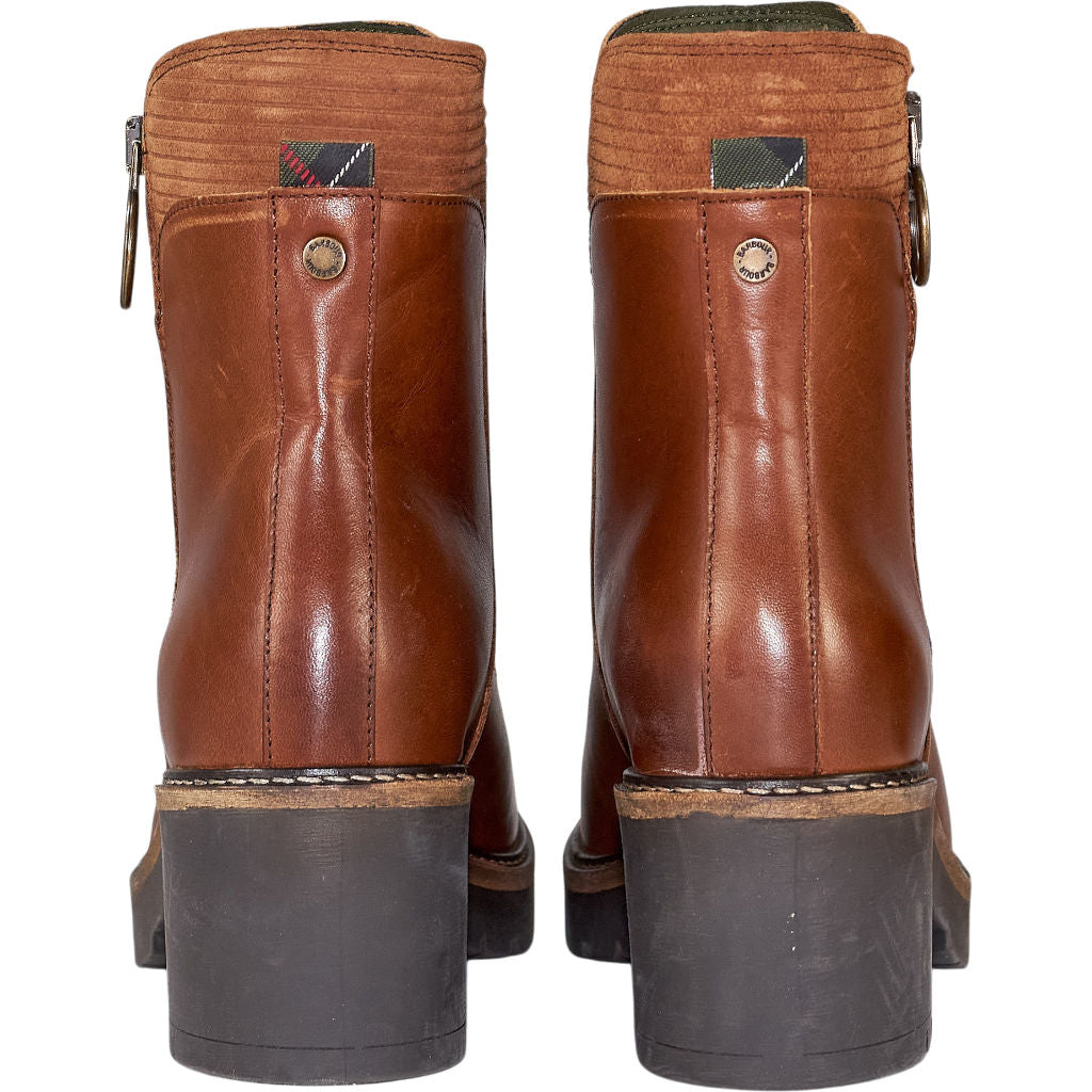 Barbour Brown Leather Ankle Boots