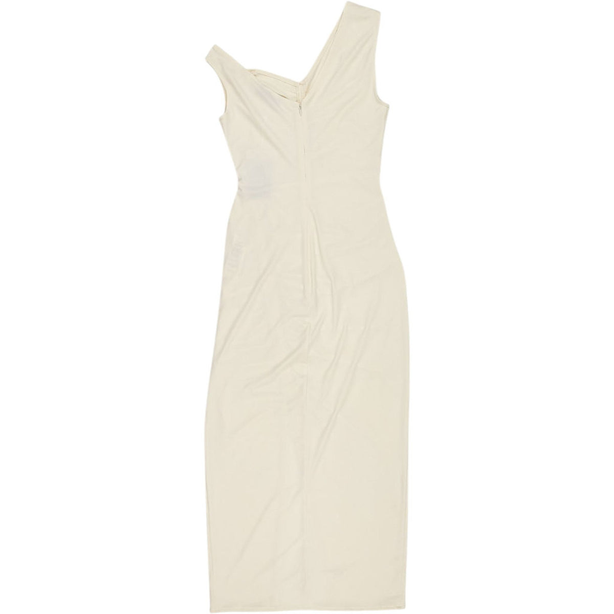 Self-Portrait Ivory Asymmetric Midi Dress