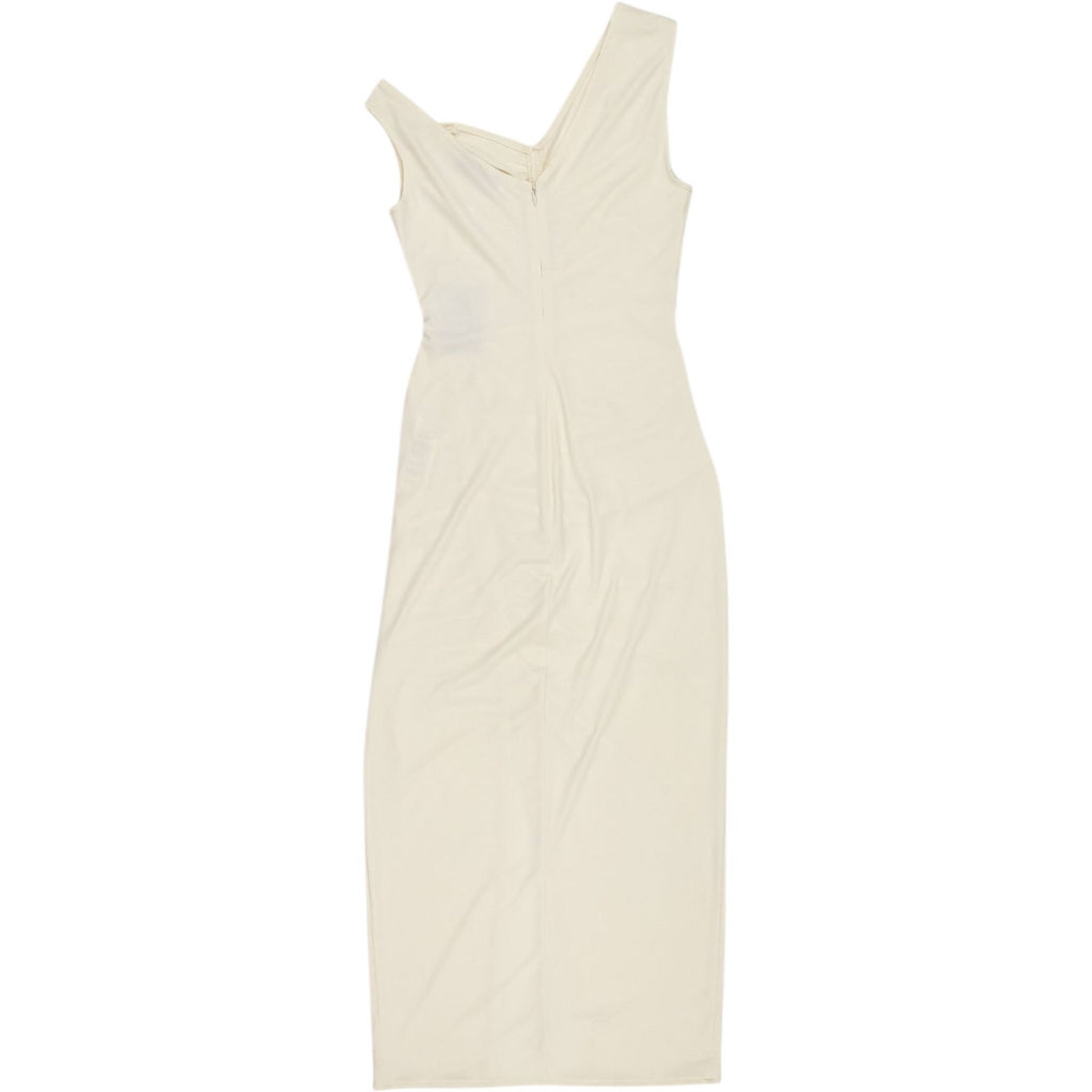 Self-Portrait Ivory Asymmetric Midi Dress