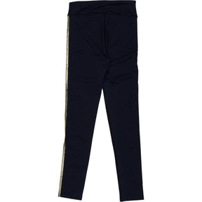 Hush Black Gold Side Stripe Leggings