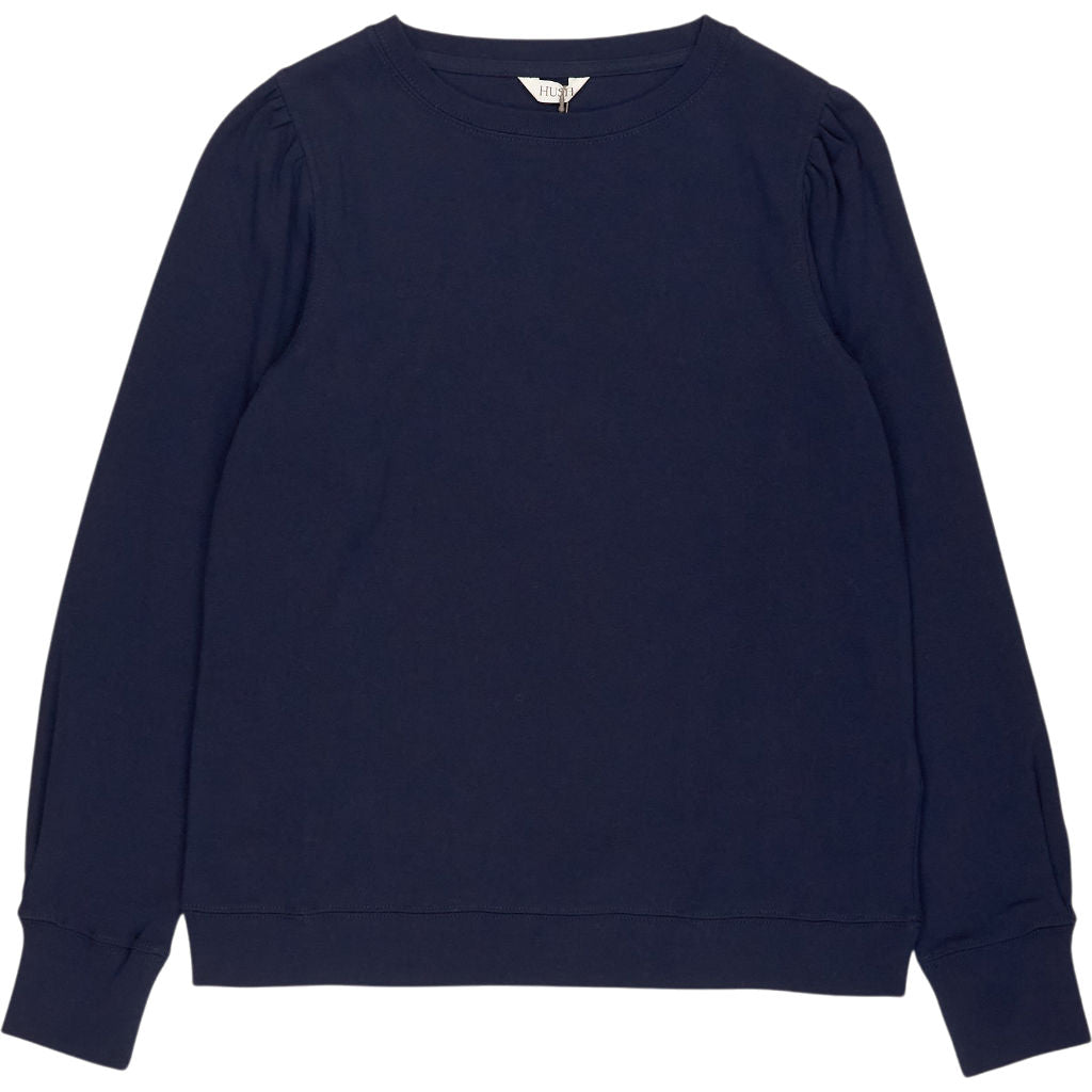 Hush Midnight Navy Emily Puff Sleeve Top