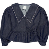 seventy + mochi Blue Nour Blouse