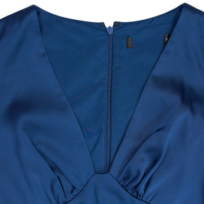 River Island Blue Asymmetric Midi Dress