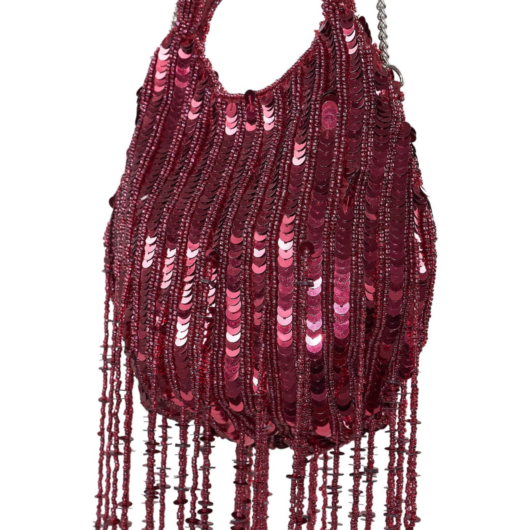 Pull&Bear Red Sequin Mini Bag