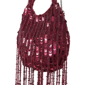 Pull&Bear Red Sequin Mini Bag