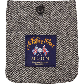 Gloverall Grey Herringbone Wool Coat