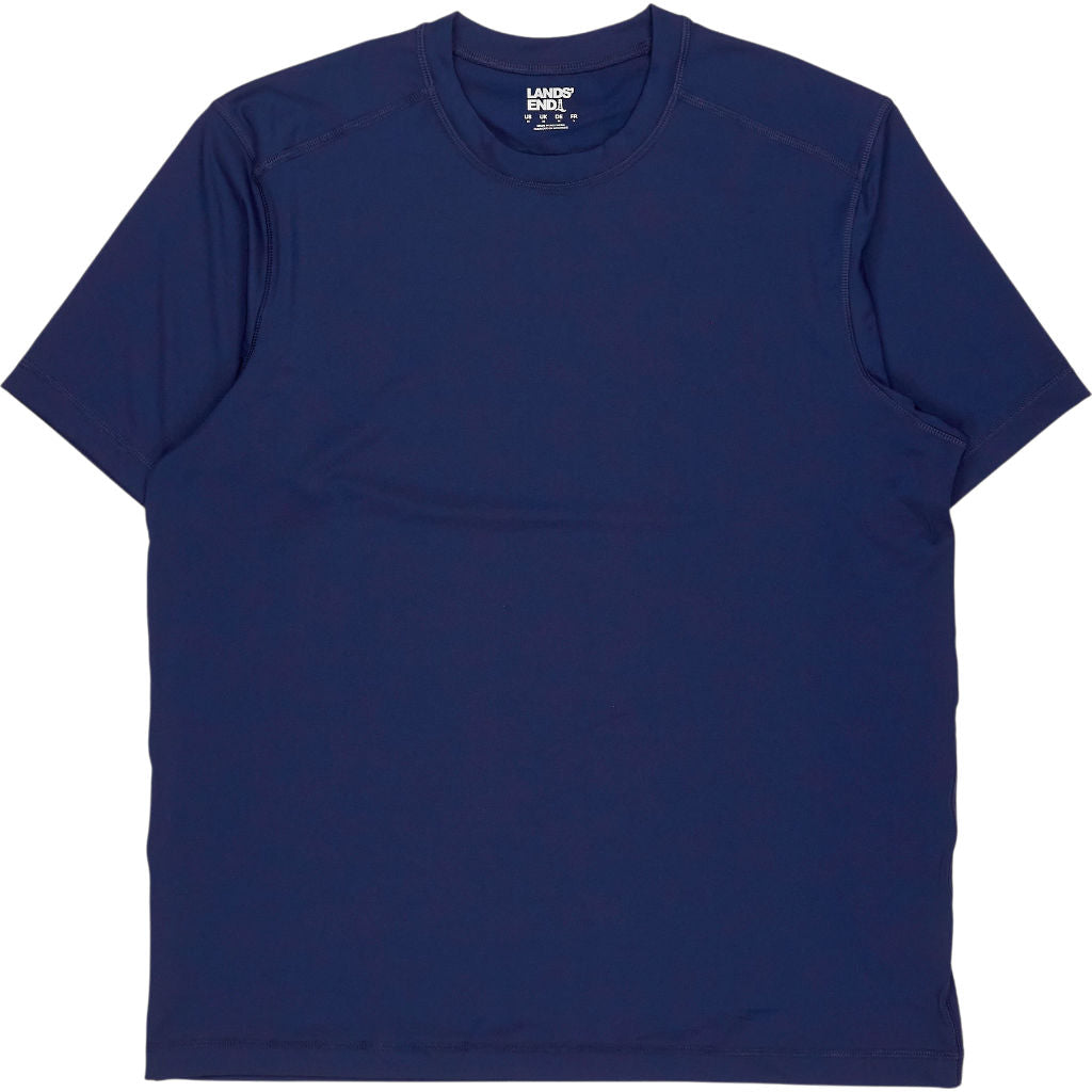 Lands' End Blue Spandex T-Shirt