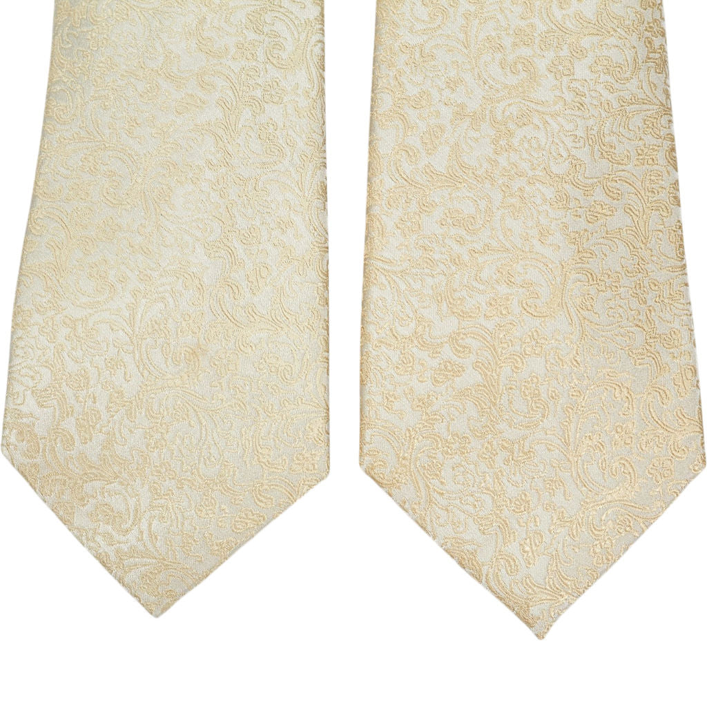 Moss Cream Silk Tie Set x 2