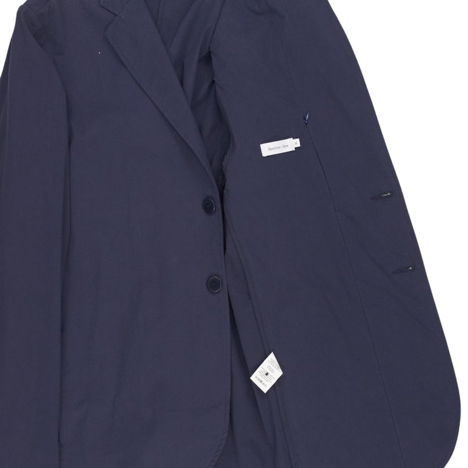 Hamilton + Hare Navy Cotton Blazer XL