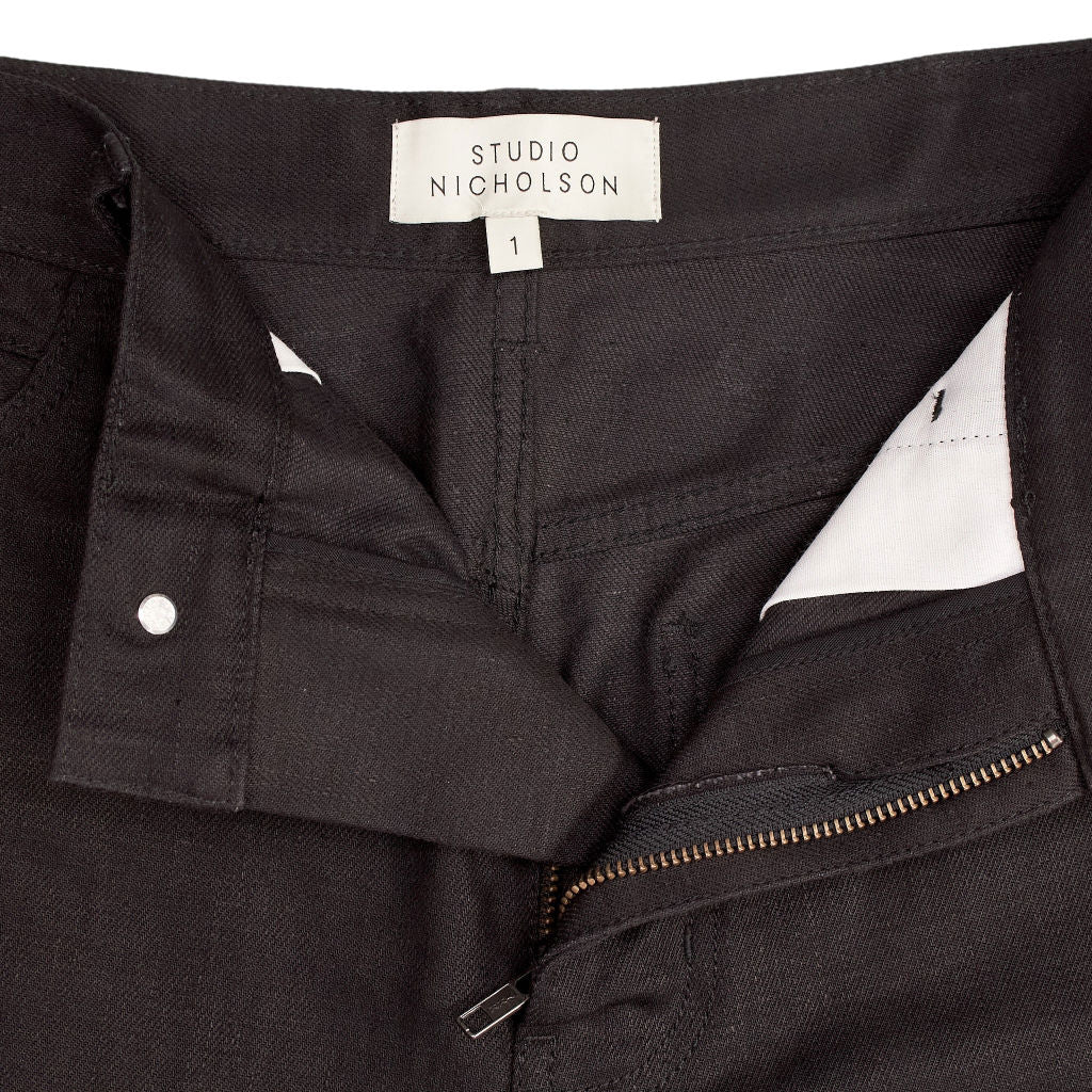 Studio Nicholson Black Selvedge Denim Jeans