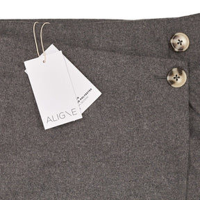 Aligne Grey Kier Wool Blend Skirt