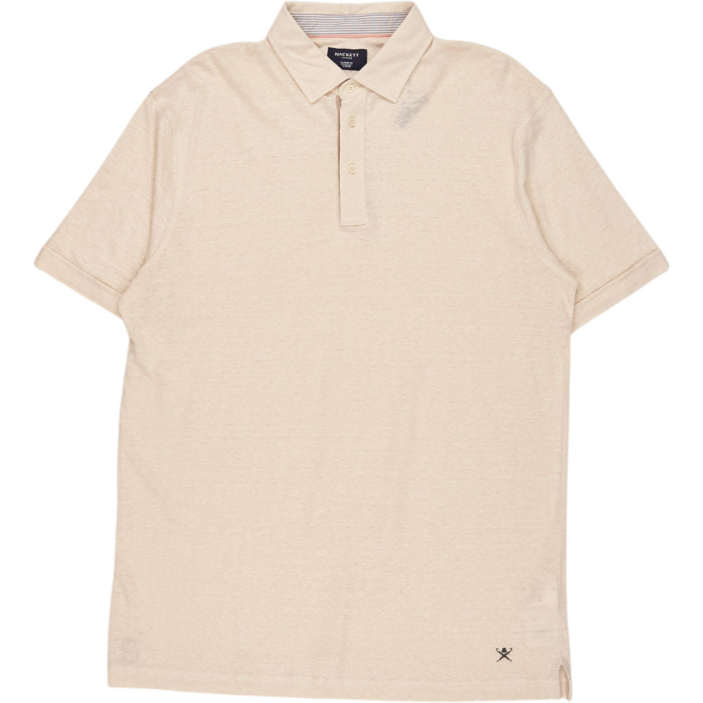 Hackett Cream Classic Fit Polo Shirt