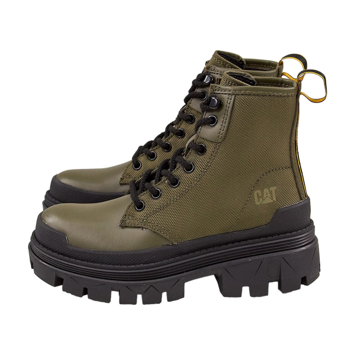 Caterpillar Olive Green Combat Boots Amazon.com | CAT Caterpillar Footwear x Nigel Cabourn Utah  main image 2