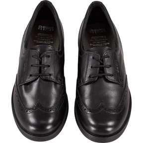 Geox Black Leather Brogue Shoes