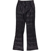Motel Black Zolo PU Patchwork Trousers