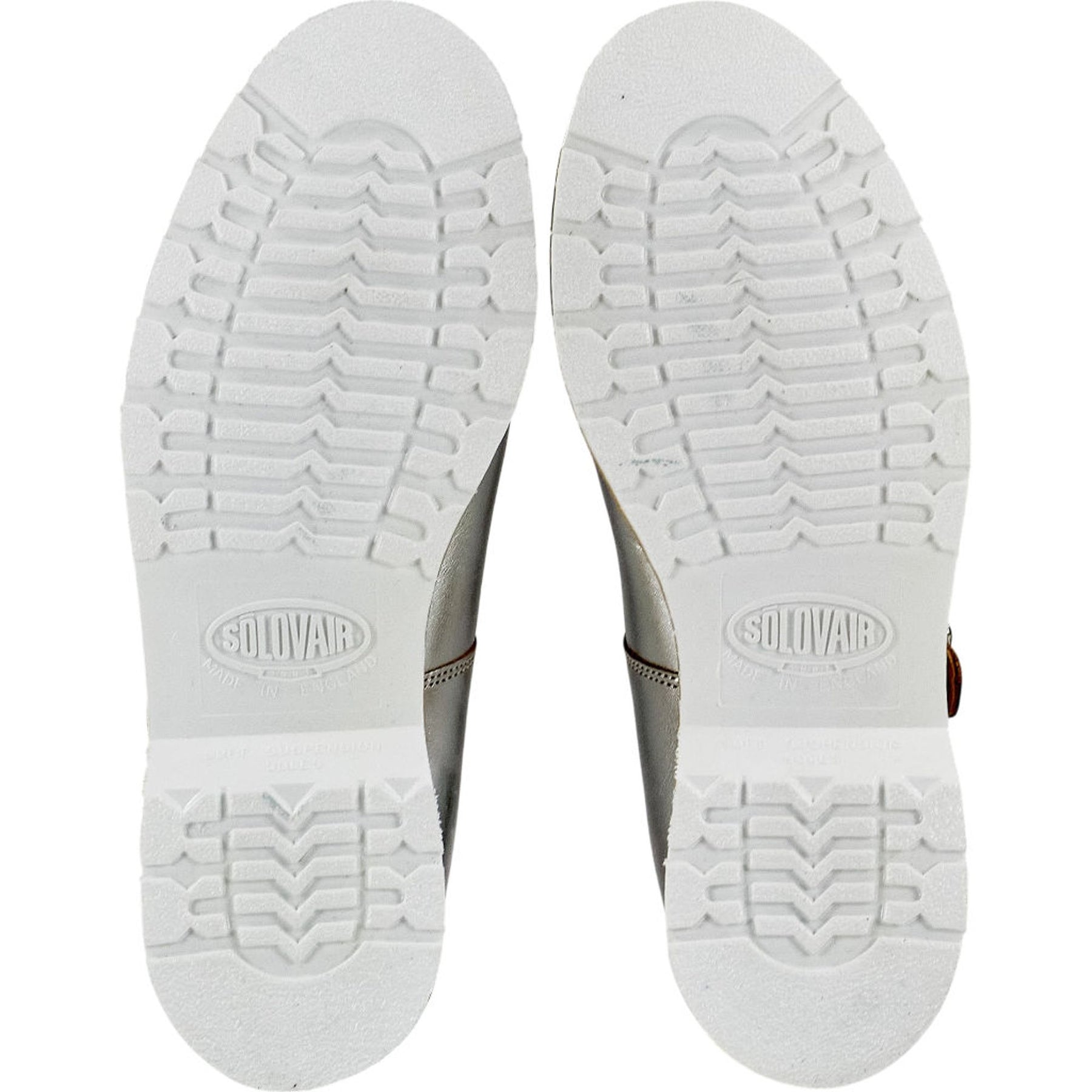 YMC Solovair Silver Leather Buckle Shoes