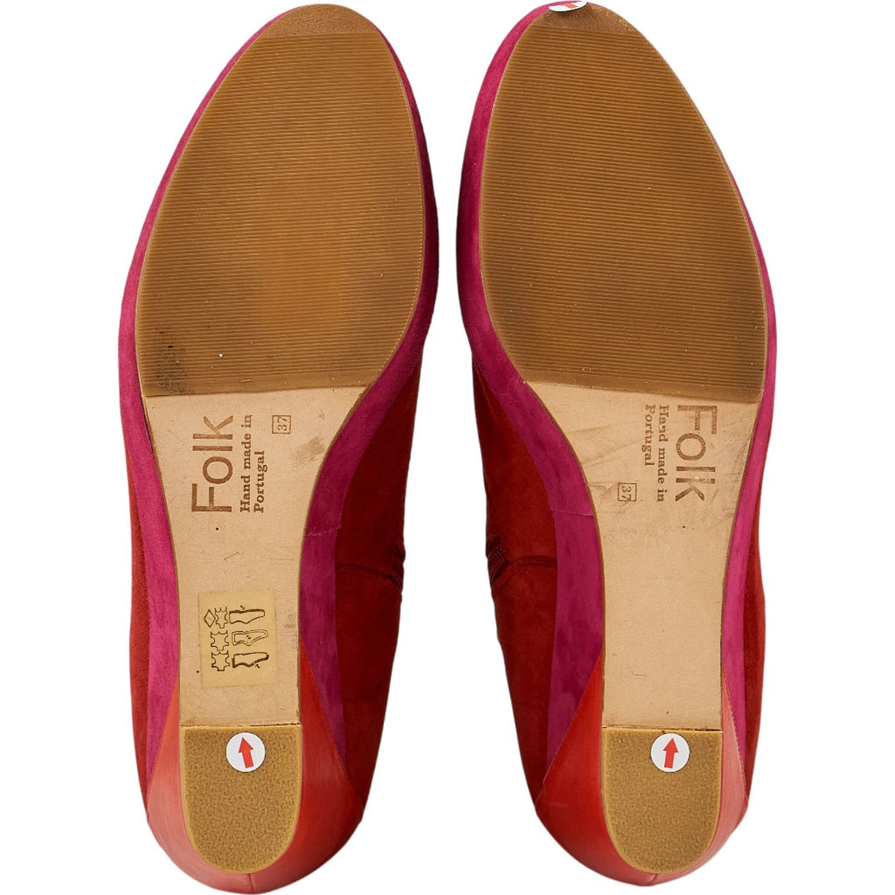 Folk Red Pink Riley Bay Boots EU 37