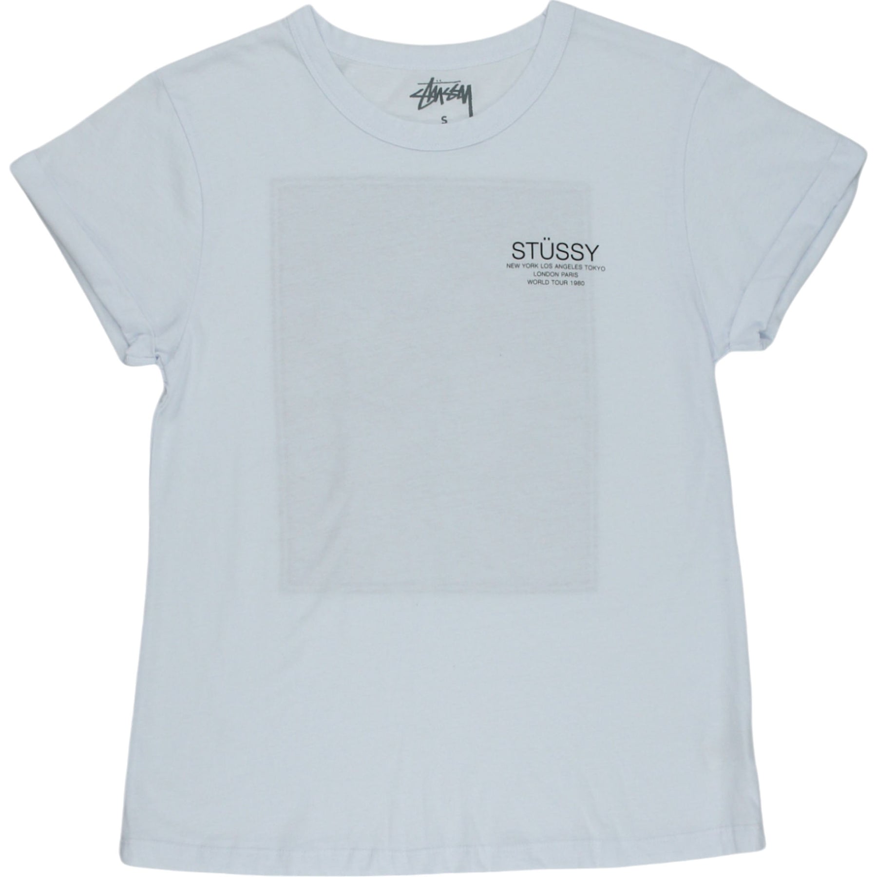 Stussy Grey Printed T-Shirt