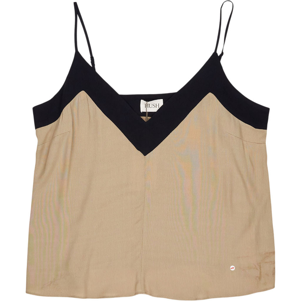 Hush Beige Black Emi Contrast Cami