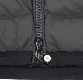 Sandbanks Charcoal Printed Puffer Jacket