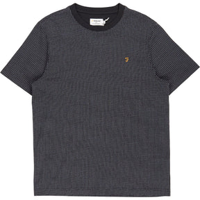 Farah Black Lunney Jacquard T-Shirt