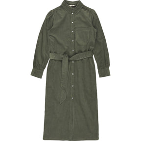 Hush Khaki Lisa Corduroy Shirt Dress