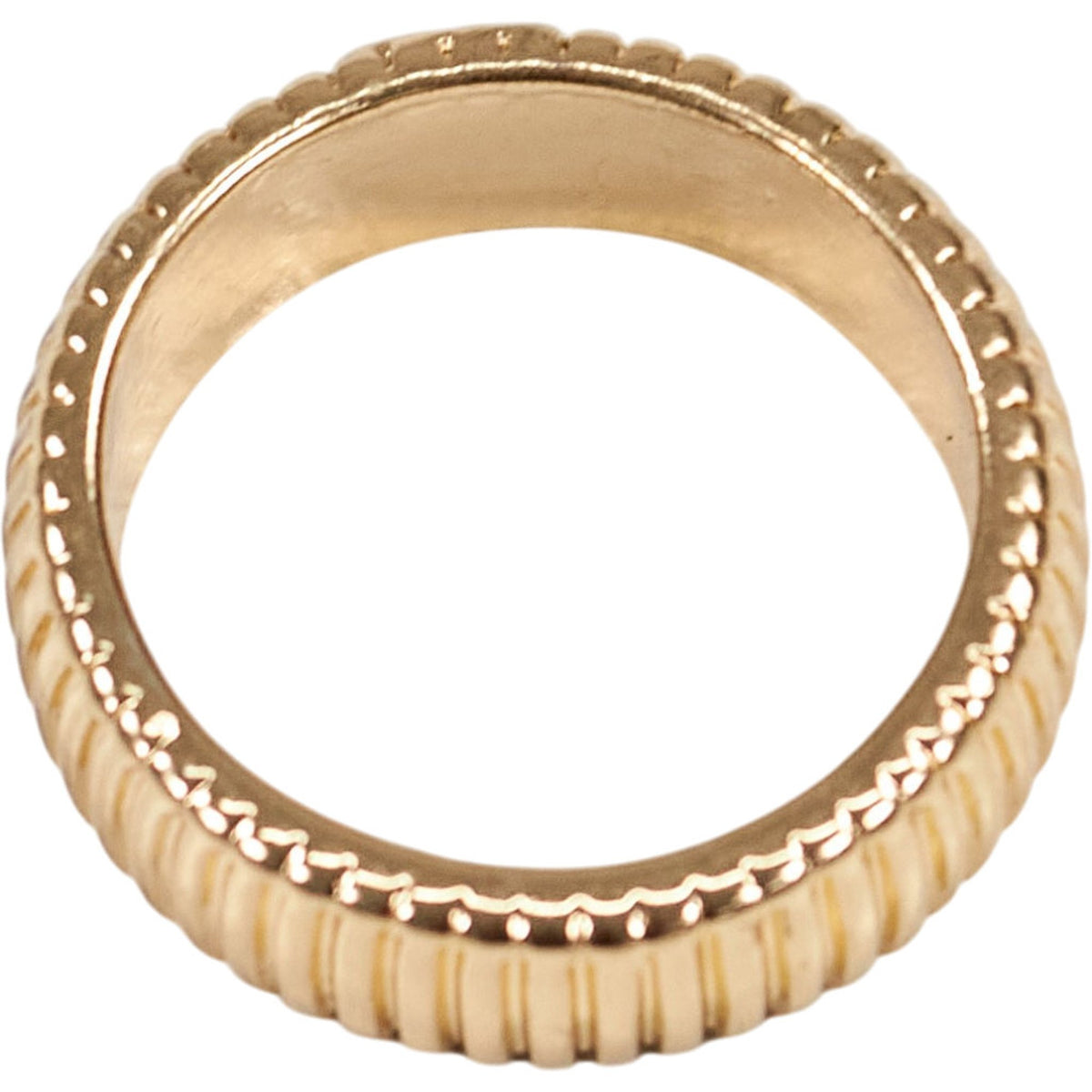 Pull & Bear Gold Coloured Textured Ring