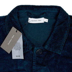 Hamilton + Hare Ink Blue Chiltern Overshirt