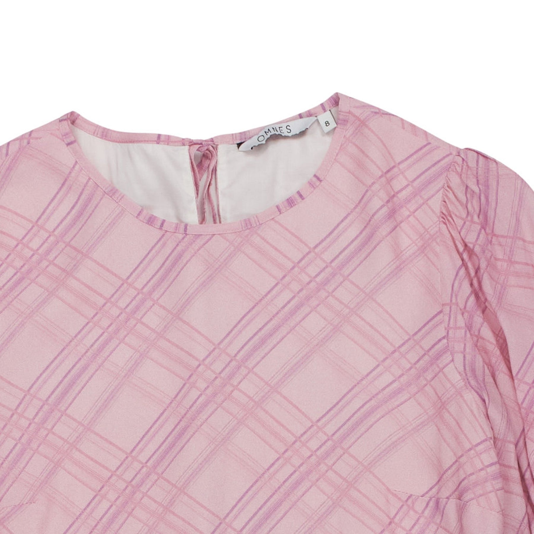 OMNES Pink Plaid Dress