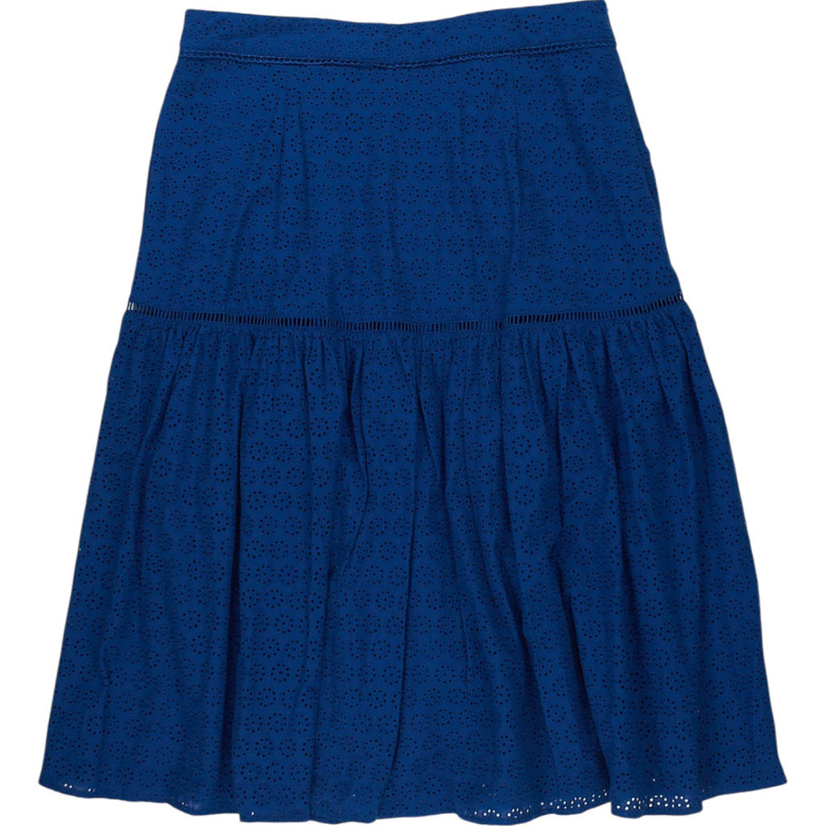 Wyse Blue Broderie Anglaise Skirt
