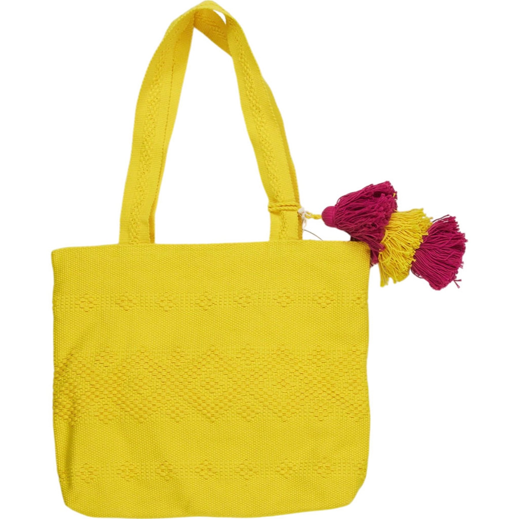 Pink City Prints Yellow Tote Bag