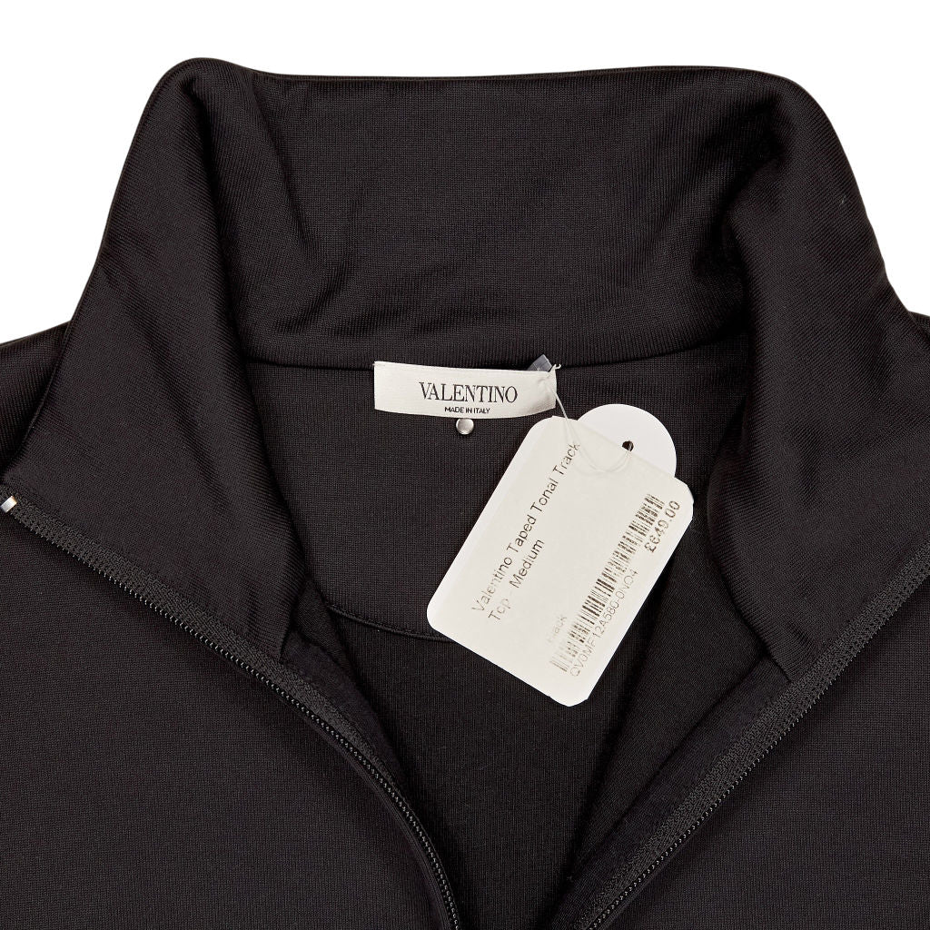 Valentino Black Turtleneck Track Top