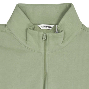 Lands' End Green 1/4 Zip Sweatshirt
