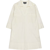 WYSE White Seersucker Shift Dress