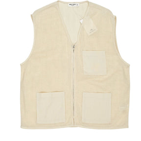 Pull & Bear Cream Mesh Vest