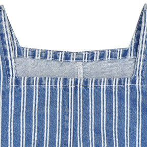 OMNES Blue Striped Sleeveless Top