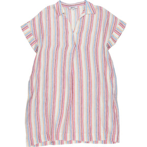 NRBY Multicolour Striped Linen Shirt Dress