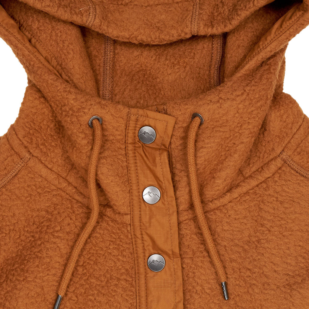 Passenger Orange Hooded Fleece Jacket