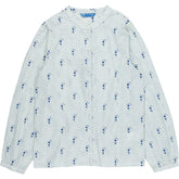 Beaufort & Blake White Blue Floral Blouse